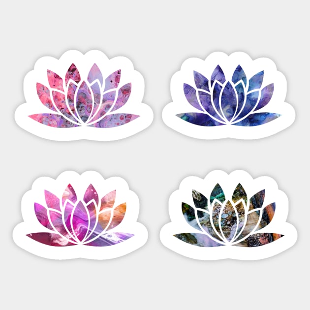 Lotus Sticker by Sloth Station